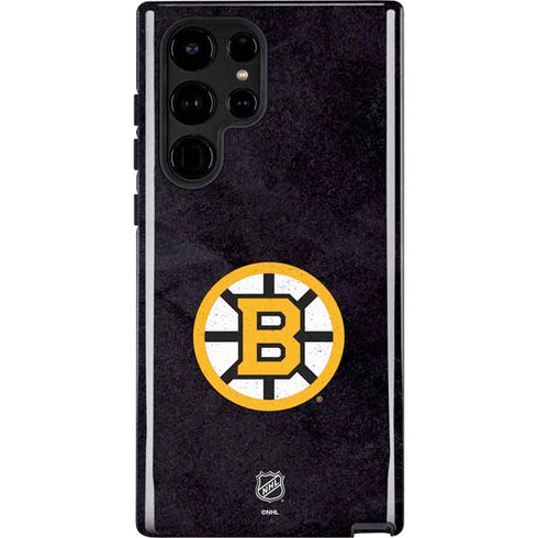 NHL Boston Bruins Distressed Galaxy S25 Ultra Impact Case